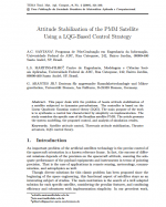 Attitude Stabilization of the PMM Satellite Using a LQG-Based Control Strategy